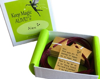 36 Handwritten, Personalized, Tooth Fairy Letters - Treasured Gold (Ships Free)