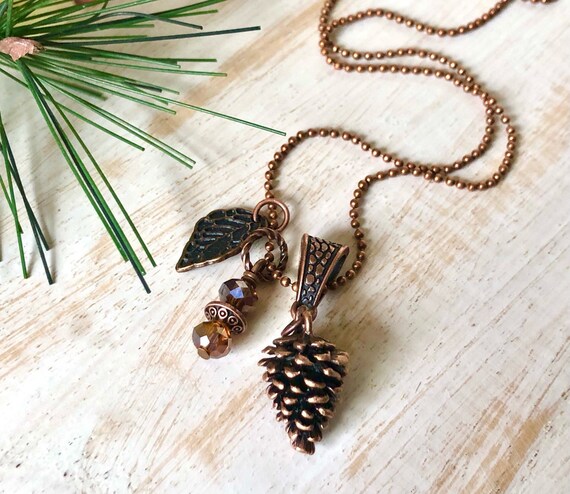 Copper Pine Cone Pendant Copper Pine Cone Pendant