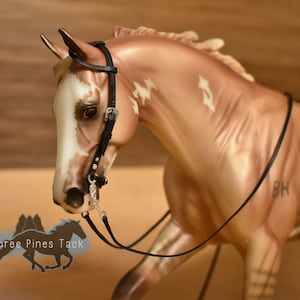 Deluxe Einohr-Westernzaum für Traditionelle Modell-Pferde (Maßstab 1:9)