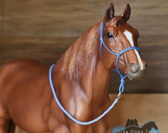 Rope Halter and Lead Rope Set for Traditional Model Horses (1:9 scale)