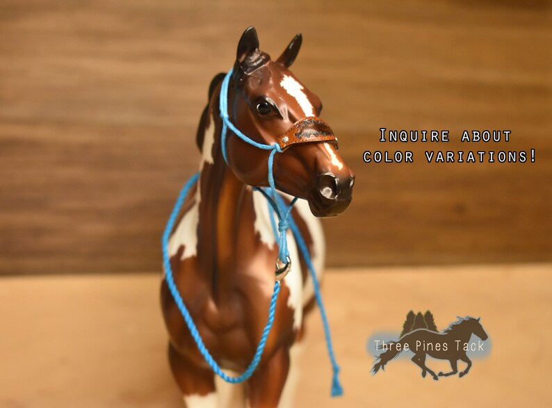 Tooled Bronc Noseband Rope Halter for Model Horses Etsy