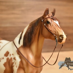 Western Bridle with Futurity Knot Browband for Model Horses (1:9 scale)