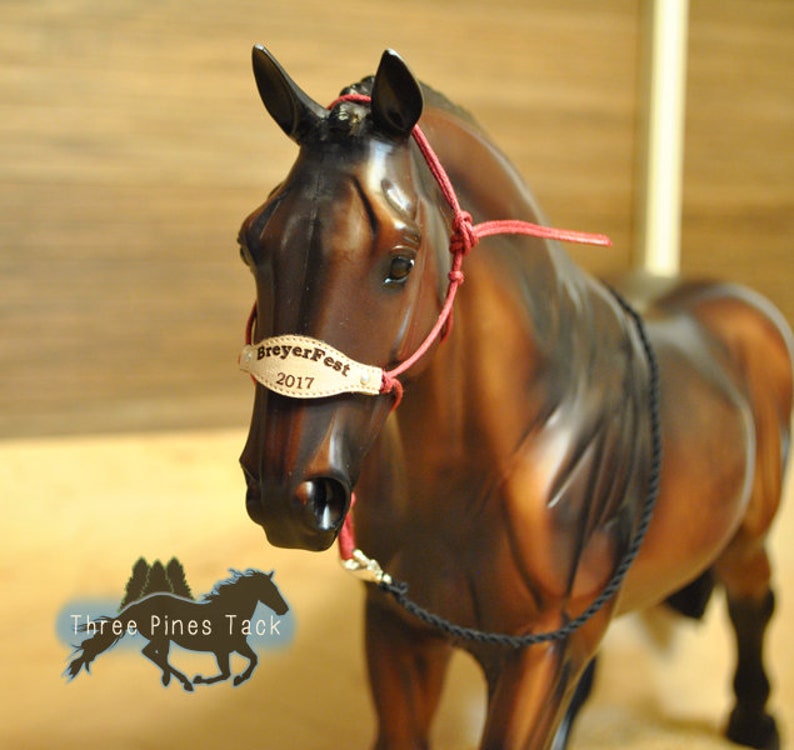 Bandeau de nez de cheval attache cuir bronc HALTER attaché