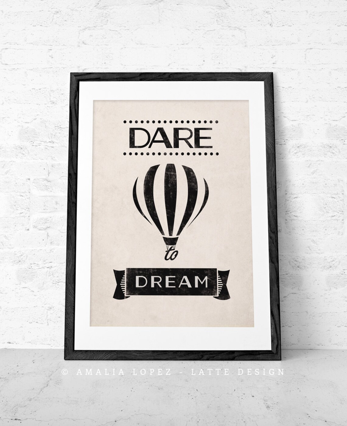 Dare to Dream. Quote Print. Typography Poster Inspirational - Etsy