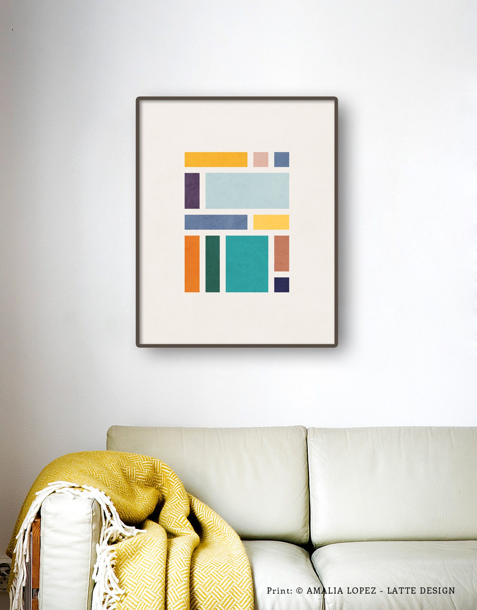 Rectangles 2. Geometric Printable. Digital Download. Geometric Poster ...