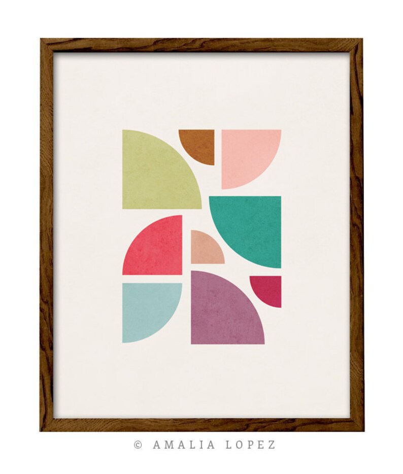 Set of 3 Geometric Prints. Geometric Wall Art. Abstract Etsy UK