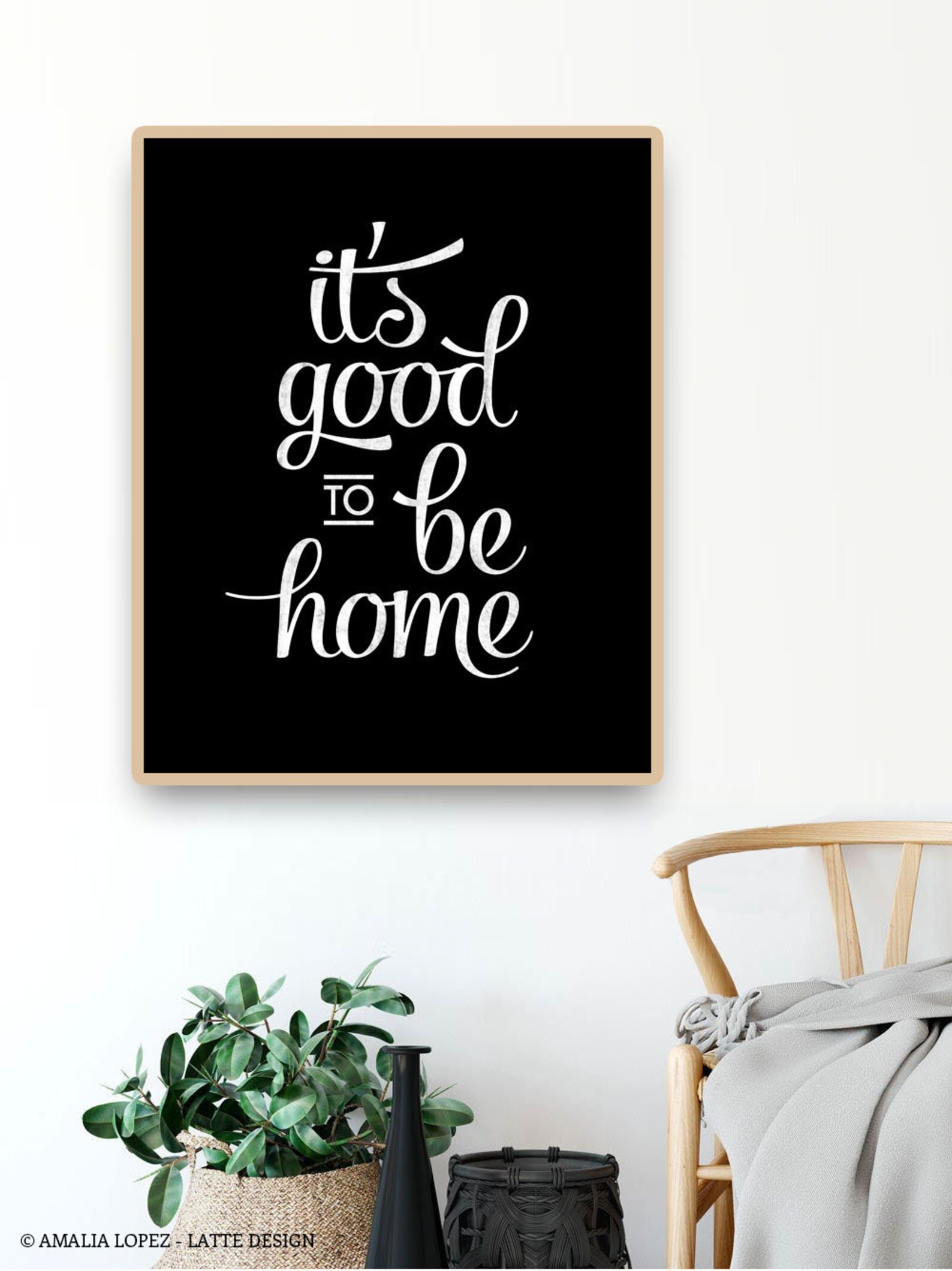 It's Good to Be Home Print Typography Poster Typography Etsy