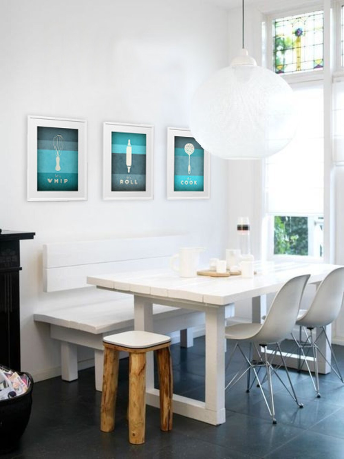 Kitchen Art. Set of 3 PRINTS. Kitchen Print. Typographic Etsy