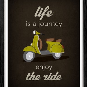 La Vie Est Voyage Profiter De La Balade Citation Affiche Etsy