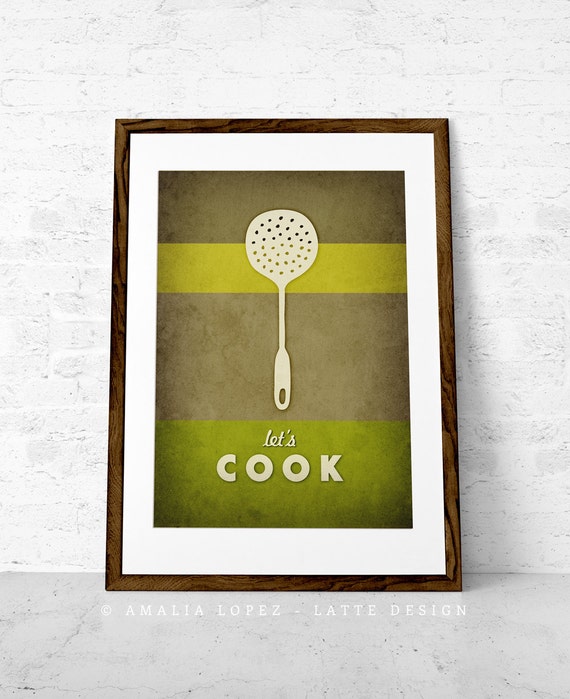 Green Kitchen Art Green Kitchen Print Green Wall Art For The Etsy