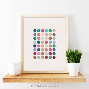 Cluster 1. Digital download. Modern Geometric printable. Geometric poster, Nordic print, modern print, abstract print, geometric art image 4