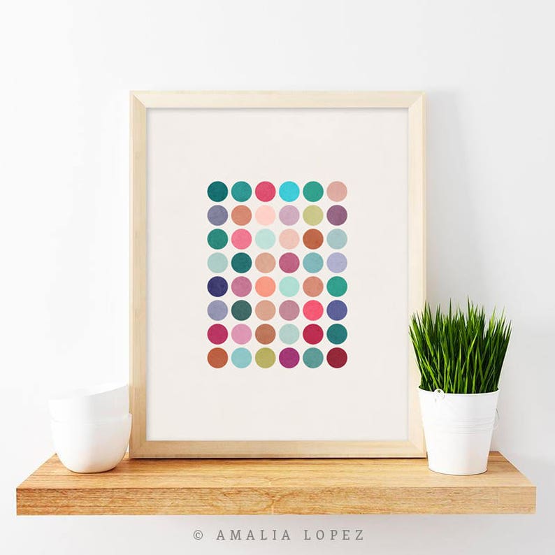 Cluster 1. Digital download. Modern Geometric printable. Geometric poster, Nordic print, modern print, abstract print, geometric art image 4