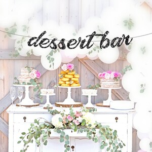 Dessert Bar Banner, Dessert Bar Sign, Dessert Bar, Themed Party Banner