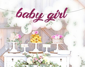 baby girl banner, baby girl decor, girl baby shower decor, baby girl shower banner, baby shower banner, baby banner, baby shower decor