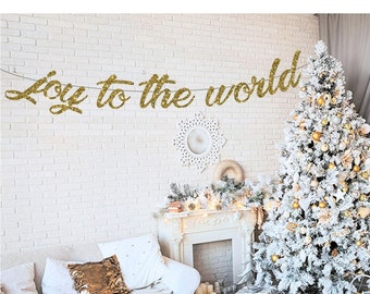 joy to the world banner, joy to the world sign, joy to the world, christmas party decor, christmas banner, christmas party, christmas sign