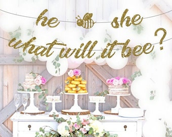 What Will It Bee Banner Etsy