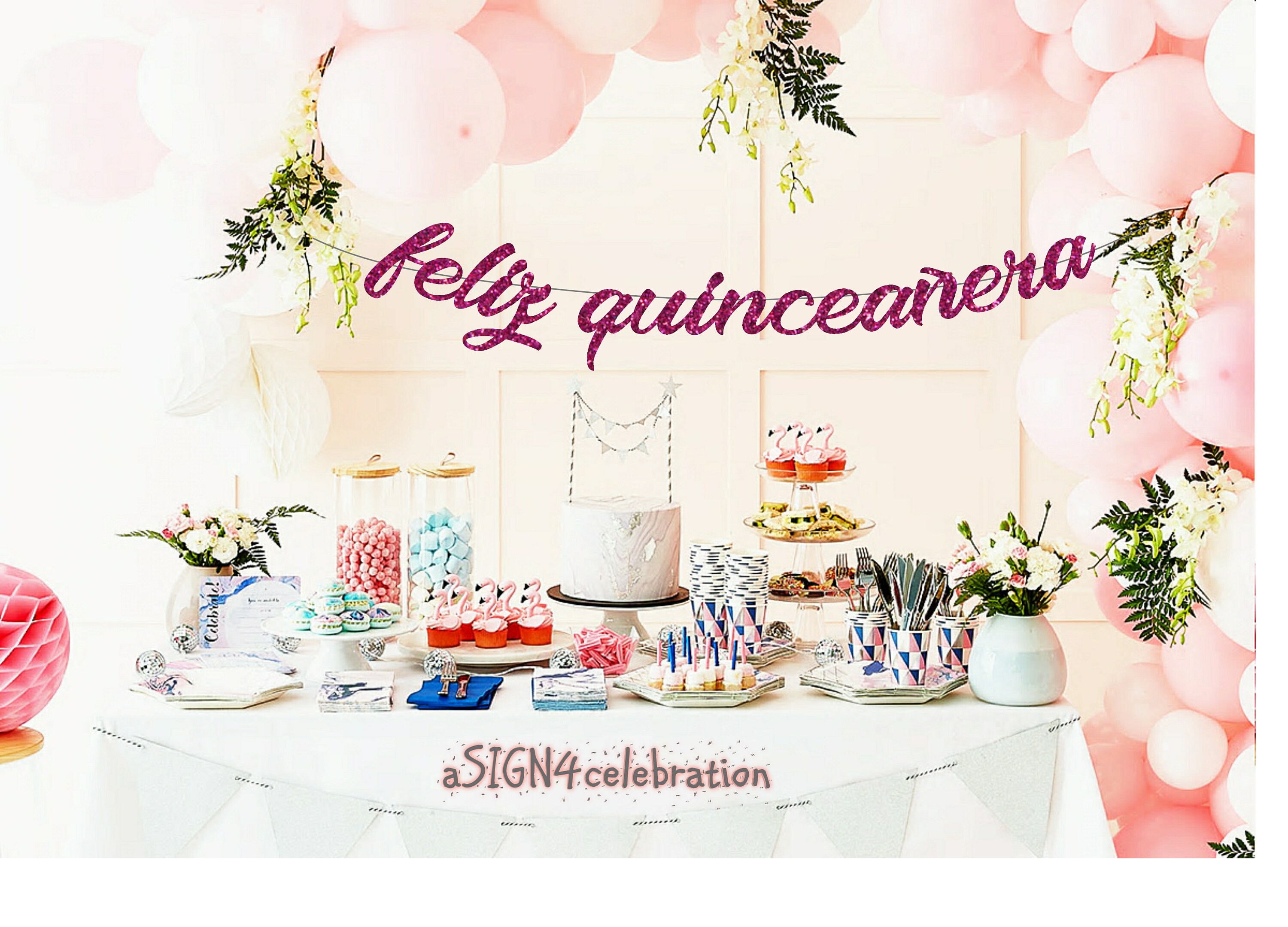 feliz quinceañera happy 15th birthday Happy quinceanera | Etsy