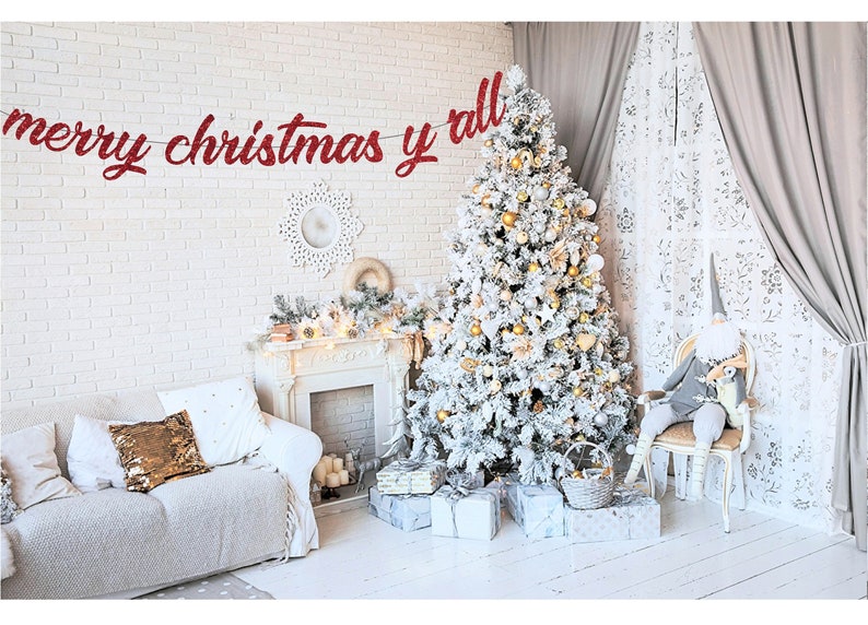 merry christmas y'all banner, merry christmas y'all, christmas banner, christmas party banner, christmas decor, christmas sign, christmas image 1