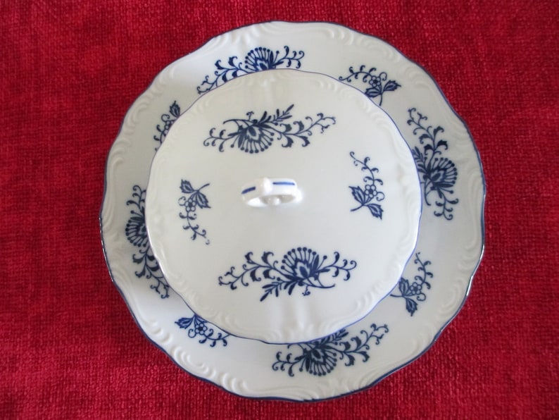 REDUCED 29 piece set of Blue Danube or Dresden by Sphinx Import 1957 almost never used excellent condition tableware