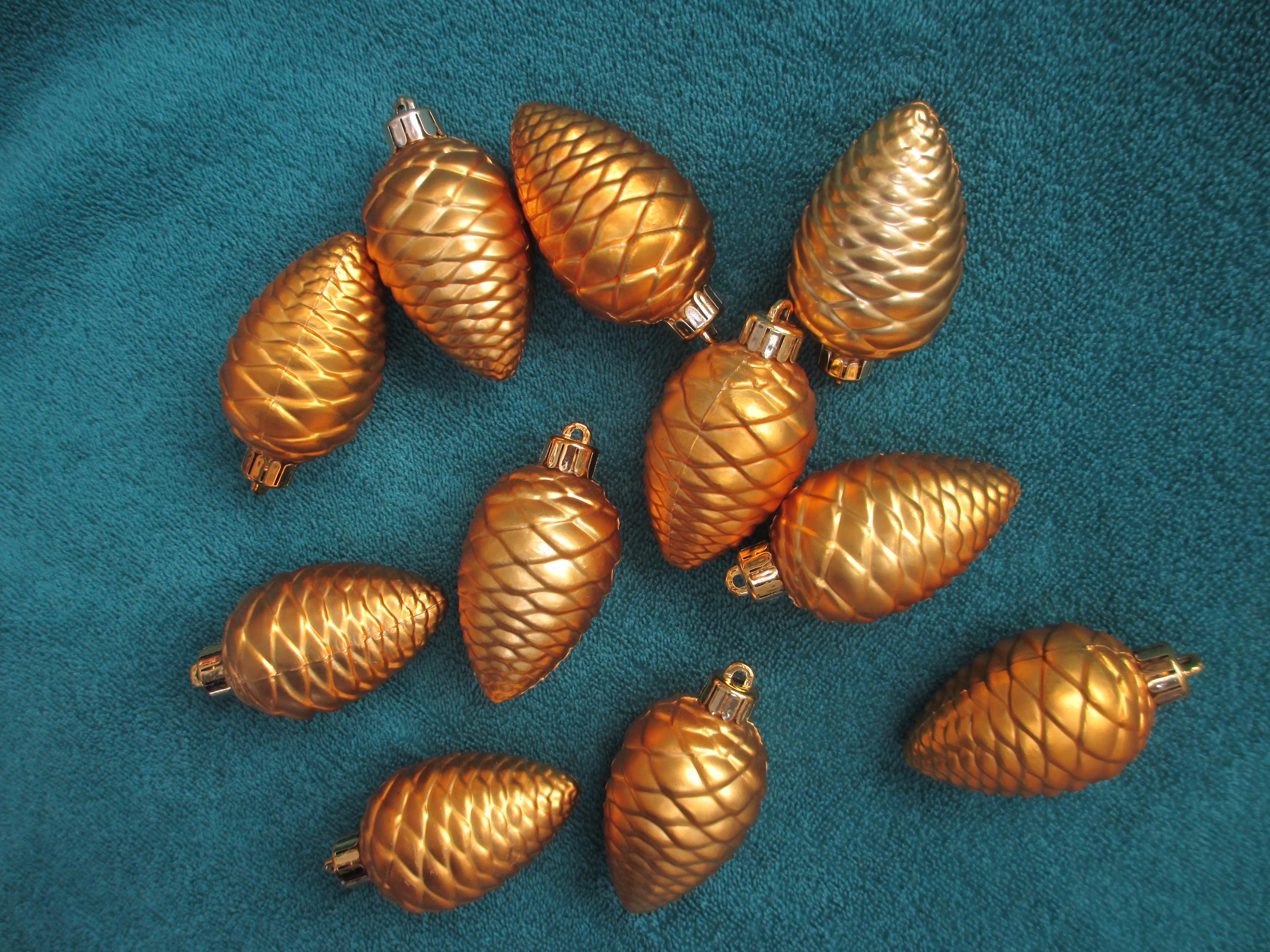 MAROLIN Decorazione Natalizia In Vetro Soffiato: Pigna Marrone | Ornamento Per Albero Stile Vintage 10 Cm - 3