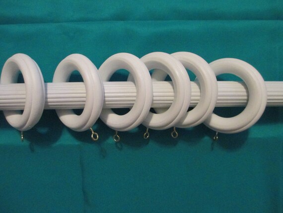 Six 3 3 4 Diameter Fluted White Painted Very Large Etsy