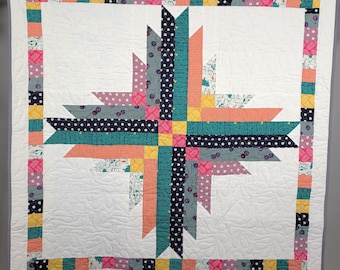Astro Cat Baby Quilt