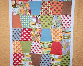 Woodland Critters Tumbler Quilt