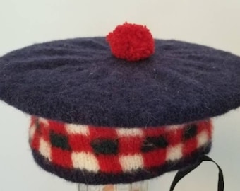 Highland Regimental Diced Scottish Bonnet