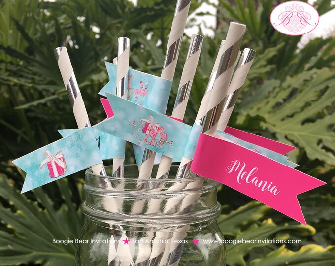 Flamingo Happy Birthday Banner - 15 Panel Party Decor With Beach Theme