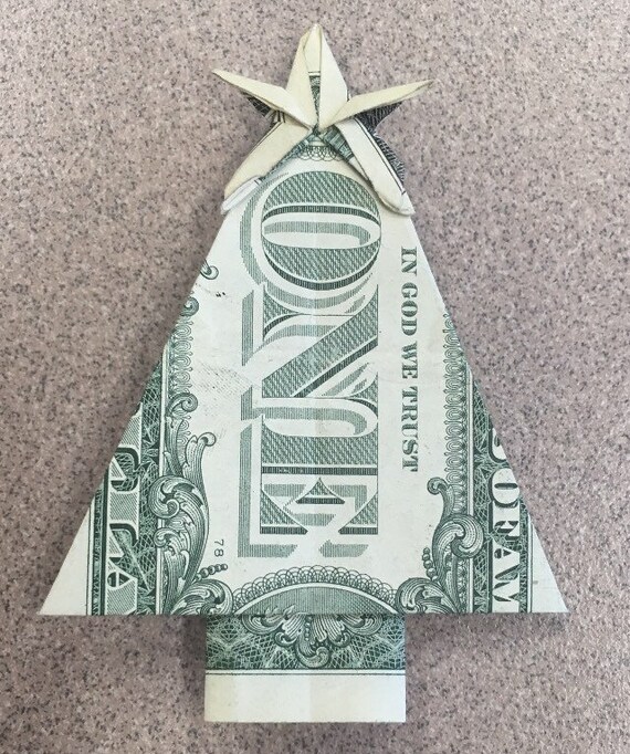 Origami Dollar Christmas Tree
