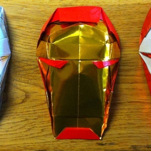 Origami Maschera di Iron Man