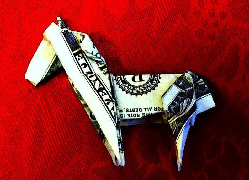 Origami Dollar Horse