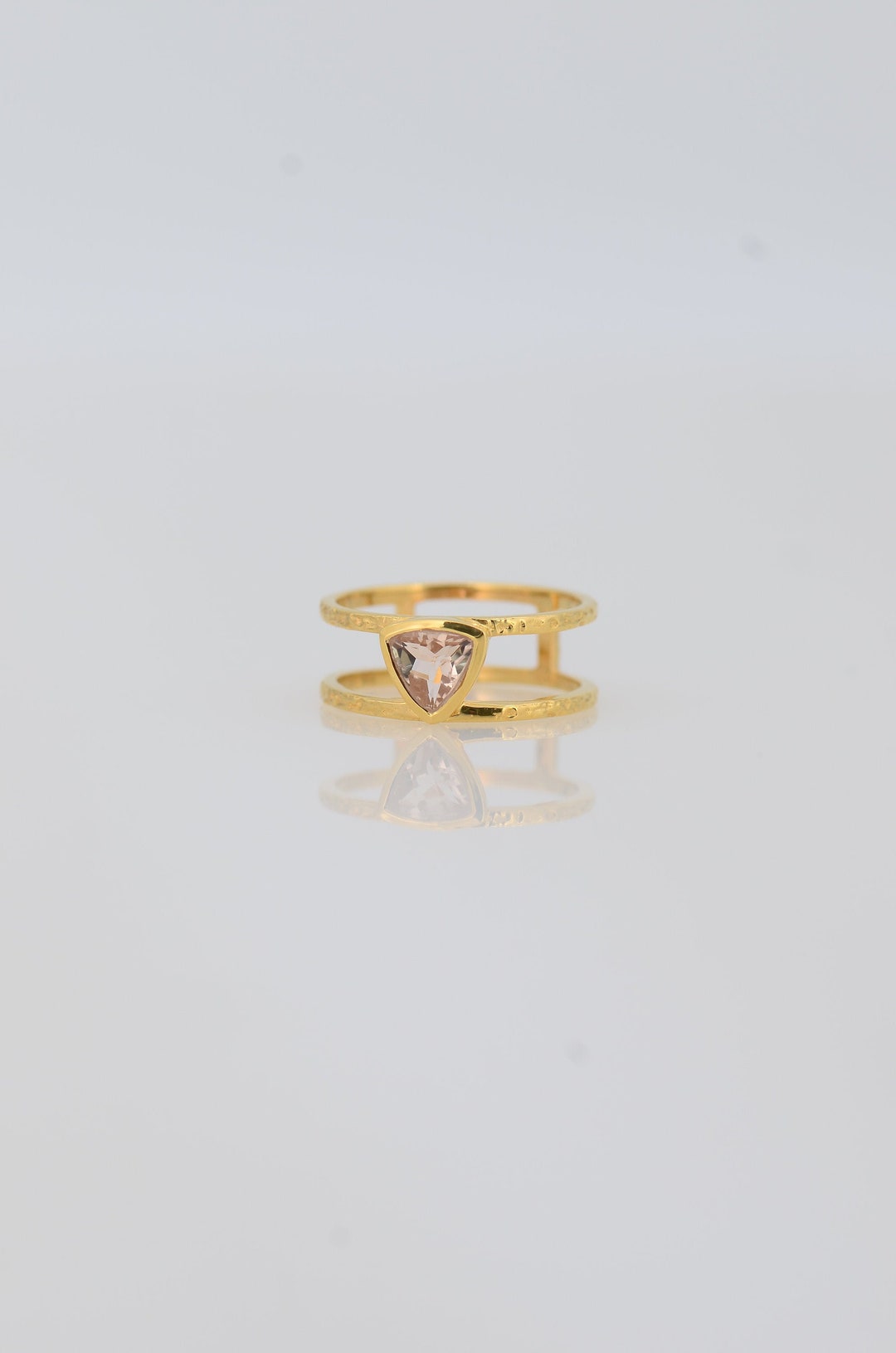Morganite Ring Peach Blush Ring Engagement Ring Bridal - Etsy