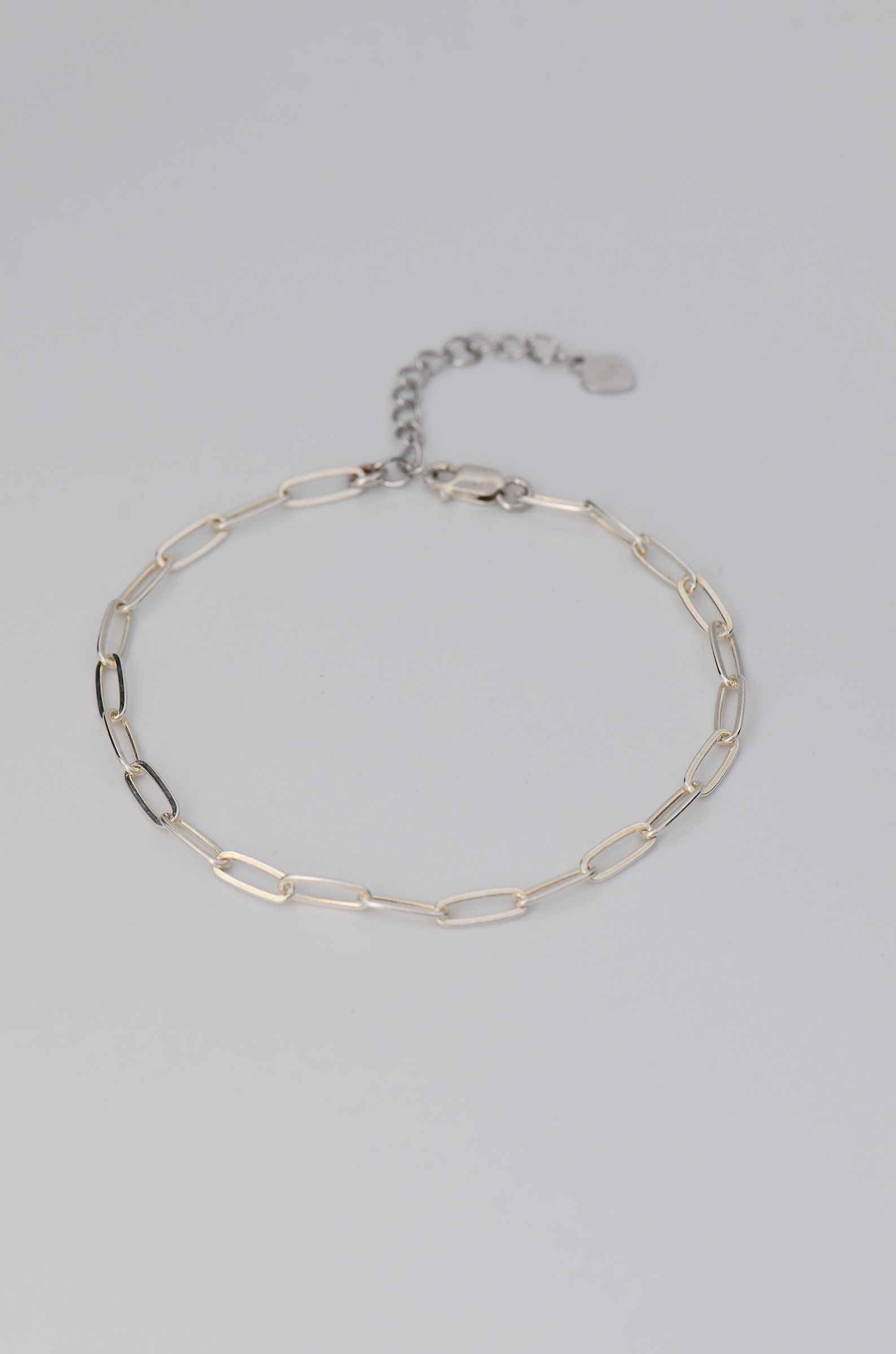 Sterling Silver Bracelet Paper Clip Bracelet Simple Regular Etsy UK