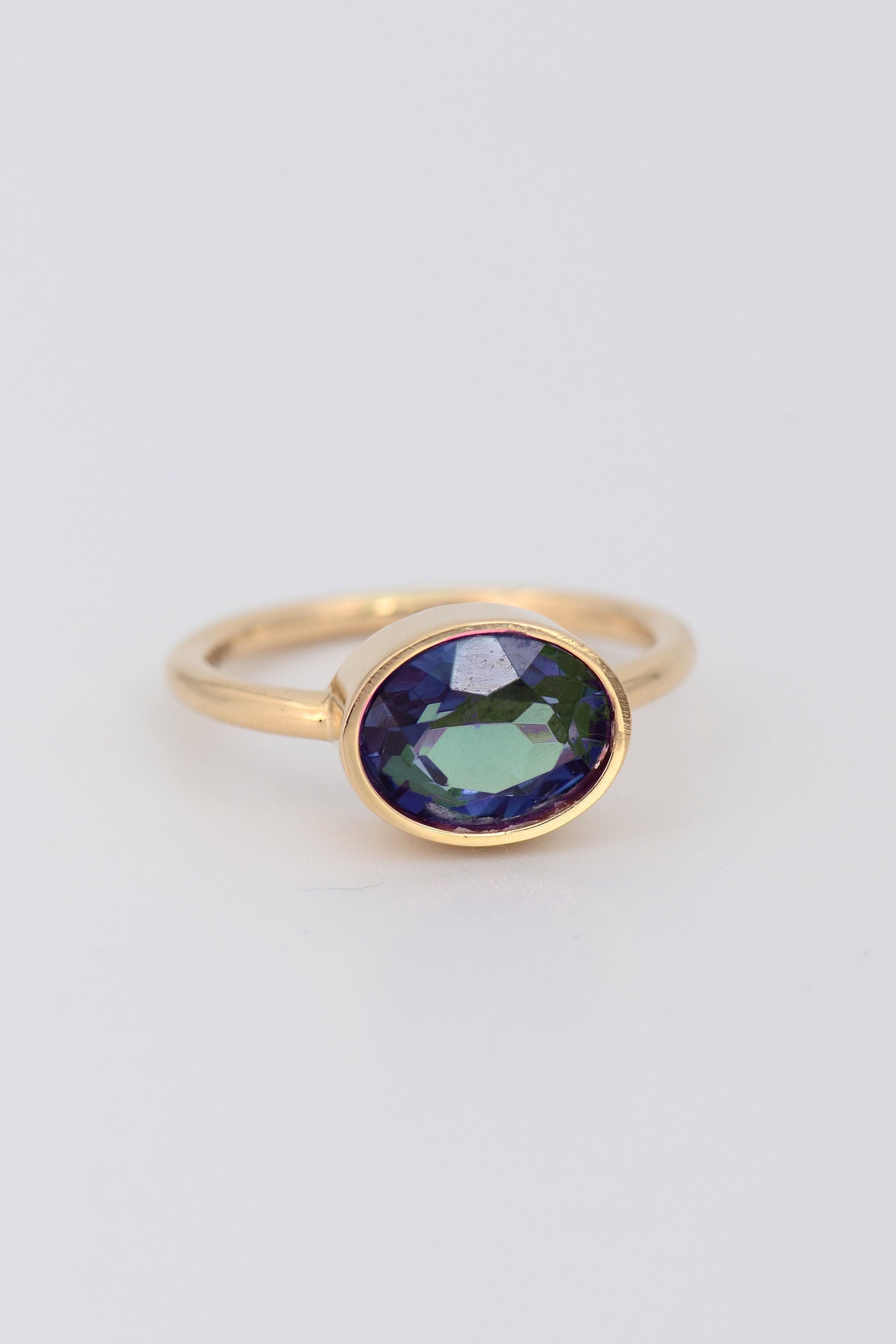 Alexandrite Ring Alexandrite Jewelry Solid Gold Ring June - Etsy Canada