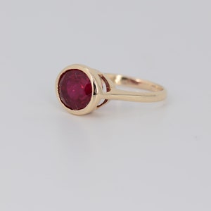 Pigeon Blood Ruby Ring 14k Solid Gold Ring Oval Pegion Ruby - Etsy