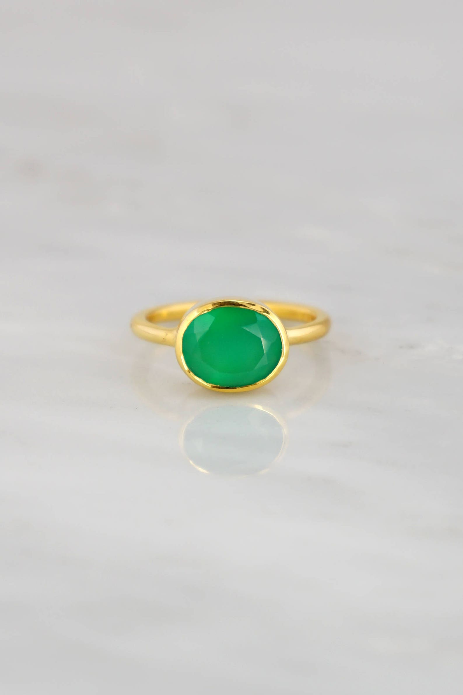 Emerald Green Ring Green Emerald Color Ring Dark Green Etsy