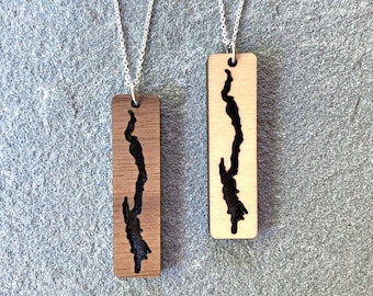 Lake George Wood Necklace