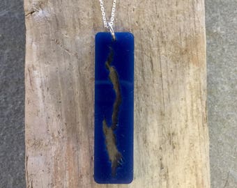 CLEARANCE SPECIAL Simple Lake George Necklace in Lake Blue