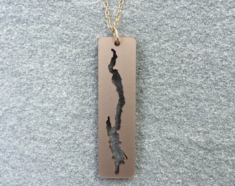 Lake George Bronze and Gold Necklace