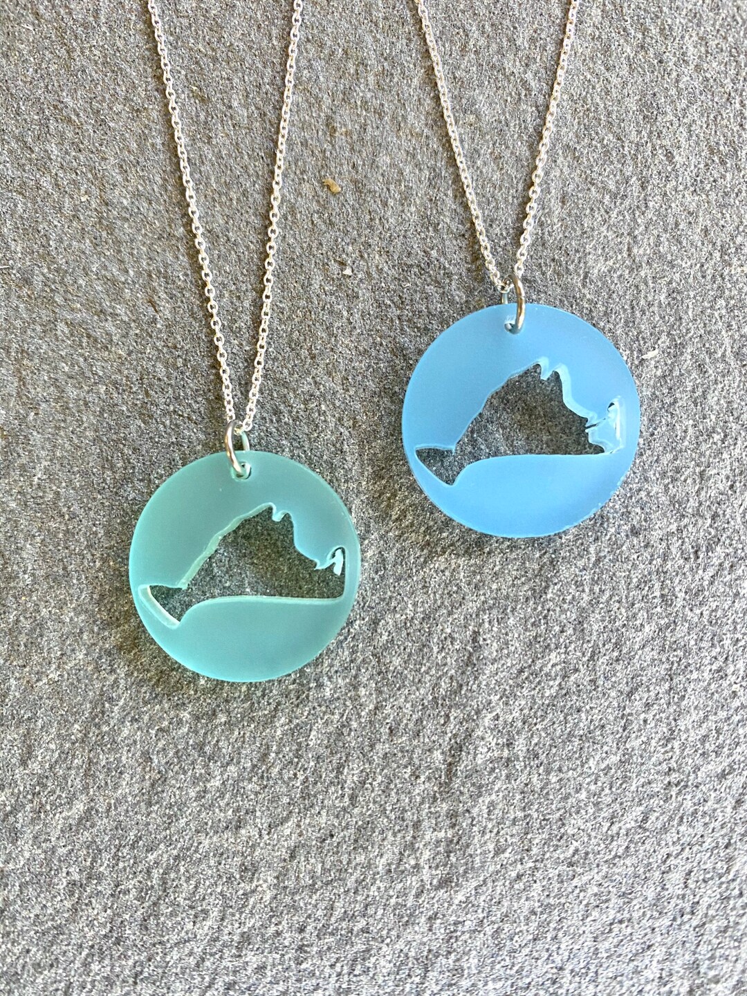 Simple Martha's Vineyard Sea Glass Style Necklace Etsy