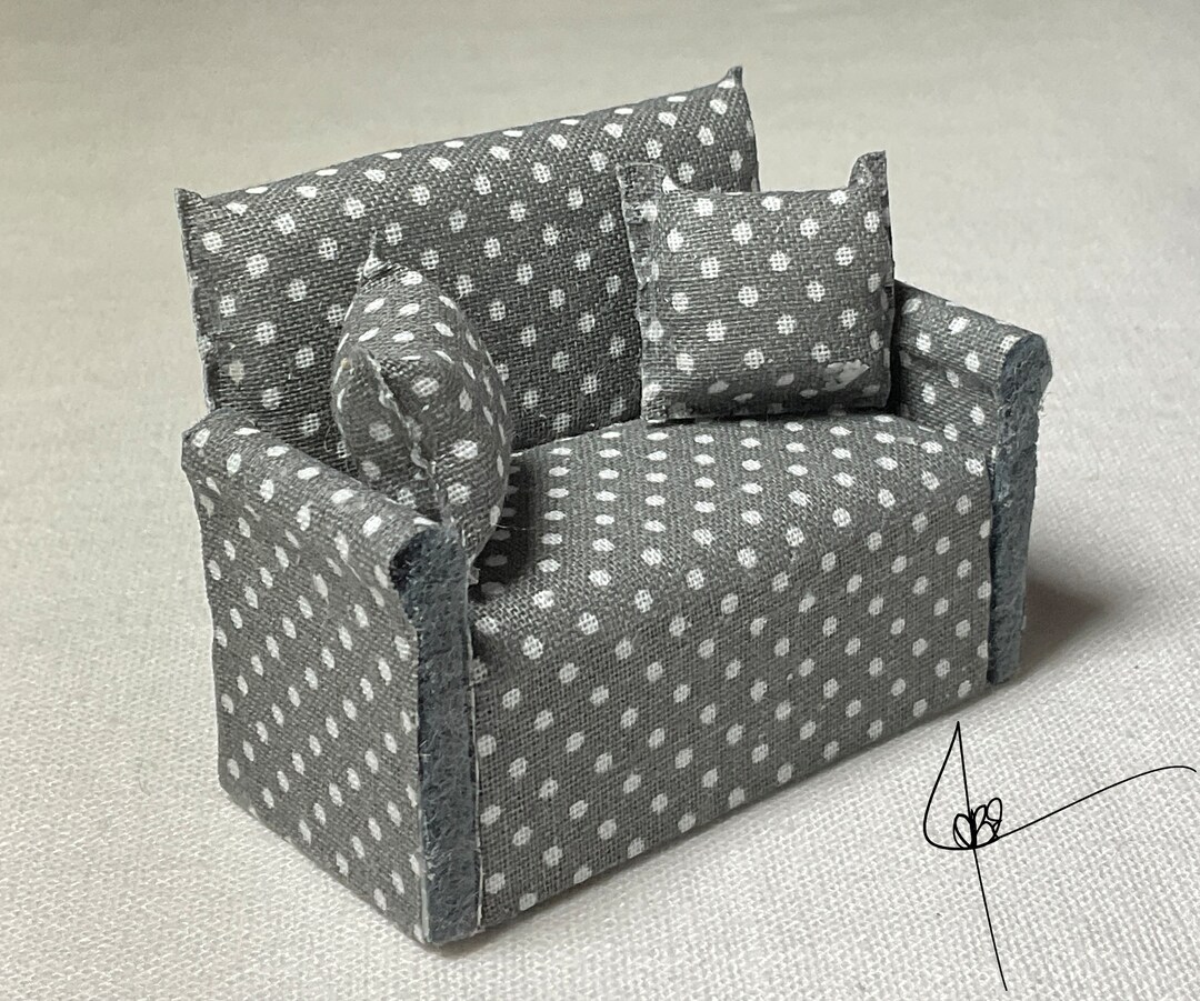 Gray White Sofa 613 Etsy