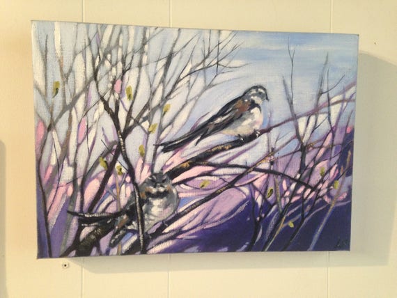 Australian Bush Canvas Artbirds Original Paintingacrylic - Blue Grey Wall Art Australia Australian Bush Canvas Artbirds Original Paintingacrylic - Blue Grey Wall Art Australia
