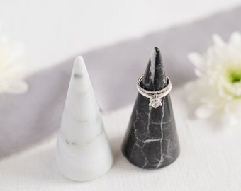 100% Genuine Marble Ring Holder Cone