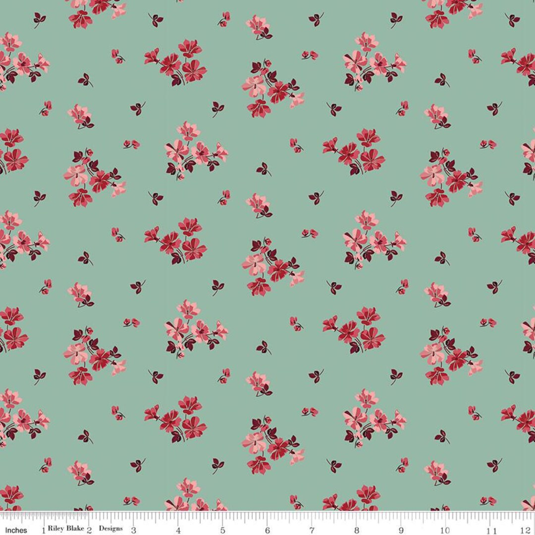 Love You Always C16871 Flower Toss Sage by Sandy Gervais for Riley ...