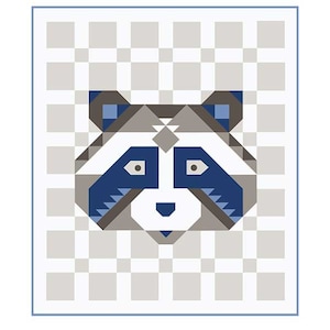 Little Raccoon Quilt Pattern BCQ003 by Annie Brady for Bound Company Moda Fabrics