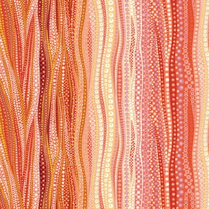 Dreamscapes Digital Orange 51247 13D by Ira Kennedy for Moda Fabrics - by the half-yard