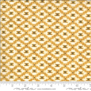 May include: A white fabric with a repeating pattern of small brown squares and lines. The fabric has a subtle sheen and a soft texture.