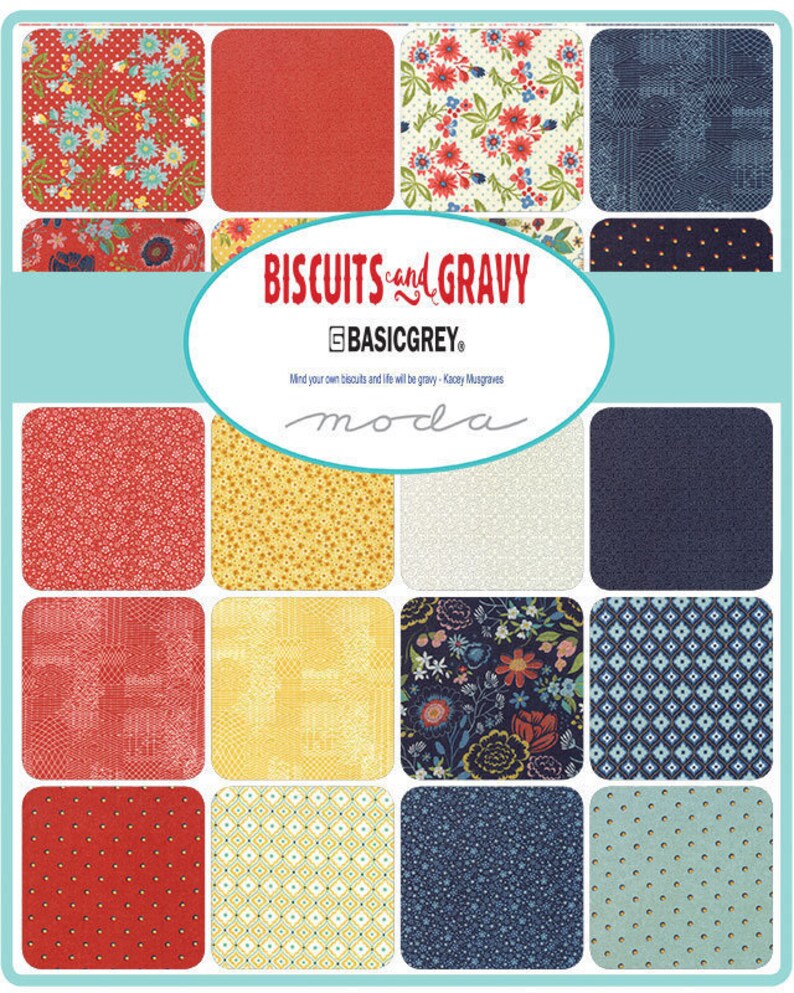Quilt Biscuits and Gravy Fluffer Nutter 30482 14 by Basic Grey for Moda Fabric Quilting Last 18 Crafts