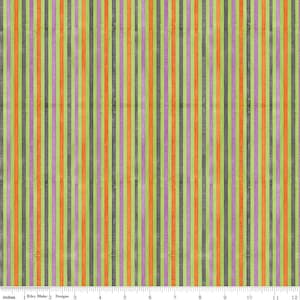 Ghoul Friends C16056 Stripes Multi by Teresa Kogut for Riley Blake Designs - by the half-yard